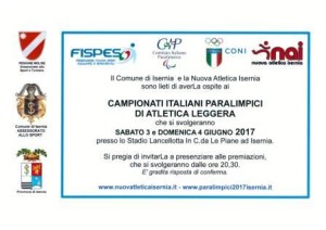 Locandina Manifestazione Paralimpici